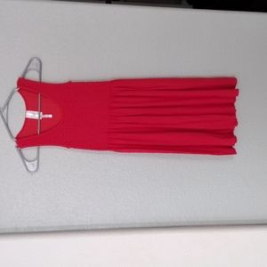 NWOT Red Orange Super Soft Stretchy Dress